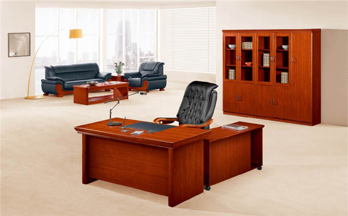 HY-D8416(泰柚木)實(shí)木辦公臺(tái)